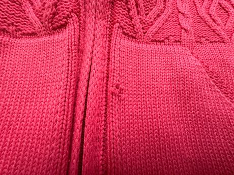 Dívčí růžový pletený svetr, vel. 122 (6-7 let), 122