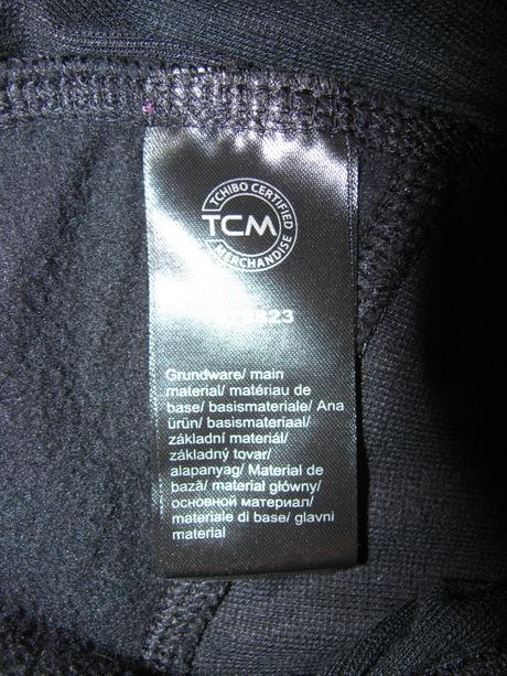 Černé pružné podvlékací legíny tchibo, tchibo,s