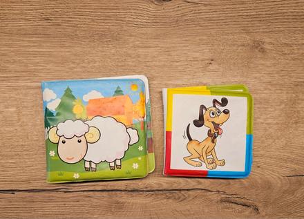 Moje první knížka do vody do koupele 2 ks zvířata, 