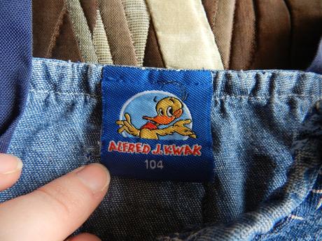 Šatičky riflové s kačerem, 98