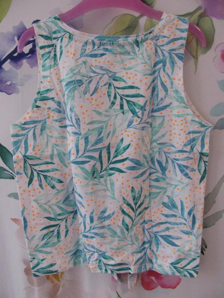 Letní barevné bavlněné tričko s uzlem benetton, benetton,122