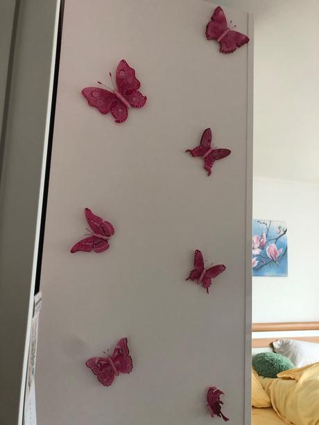 Dekorace motylu do detskeho pokojicku na zed,skrin, 