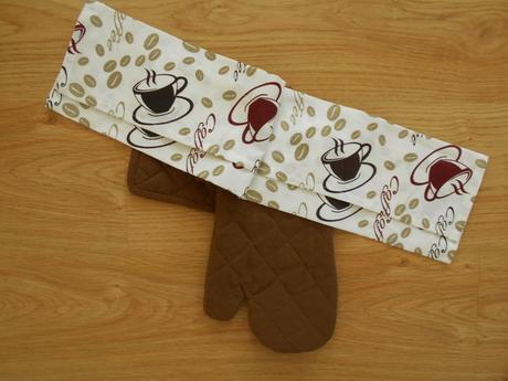 Kuchyňská sada rukavice+chňapka+utěrka, 