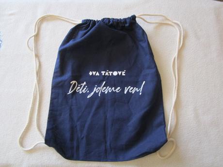 Jako nový modrý bavl. vak na záda, 