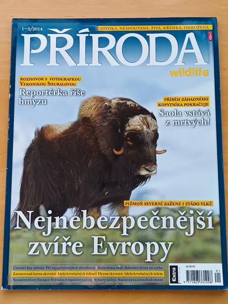 4 časopisy příroda 2014 č. 1-2, 3, 4, 5, 