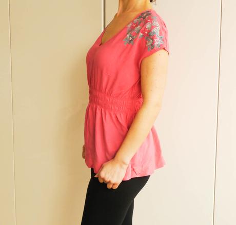 Ruzova bluzka vel. 34 h&m, h&m,34