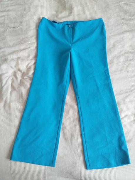Tyrkysové dlouhé kalhoty 5xl/6xl, 5xl