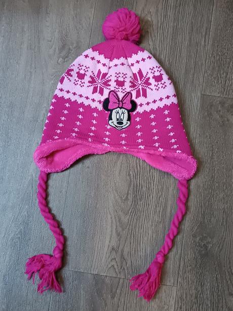 3x dívčí zimní pletené čepice, vel.86/92 a 98, next,86
