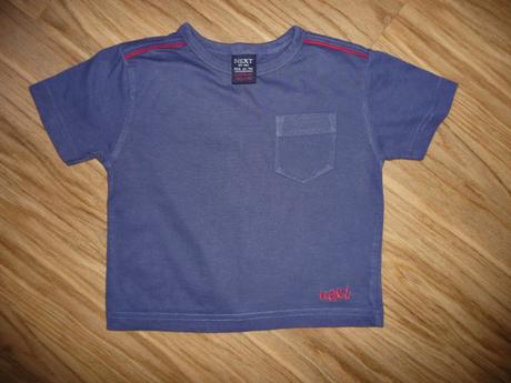 Modré triko next 6-9m-vel.74, next,74