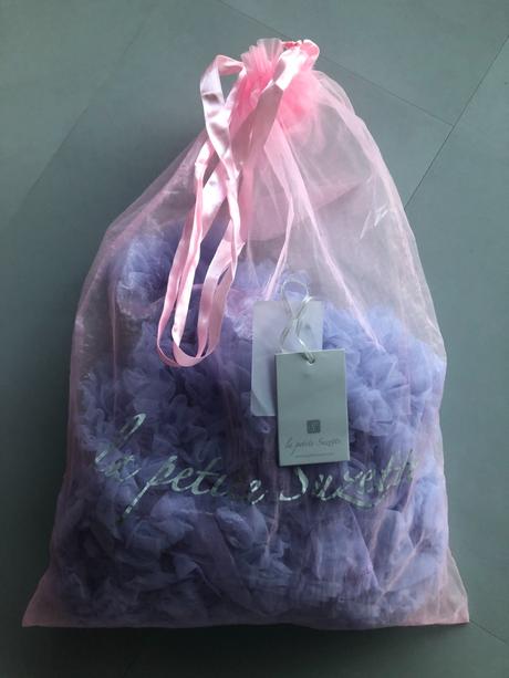 Luxus extra bohatá tutu sukně levandule modrá 4-6l, 104