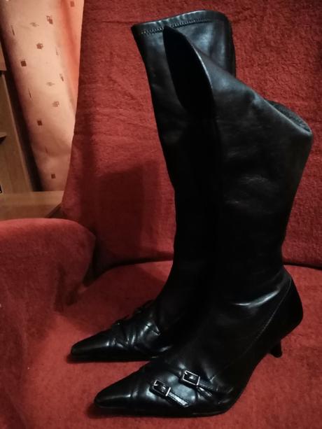 Kozačky kožené, 38