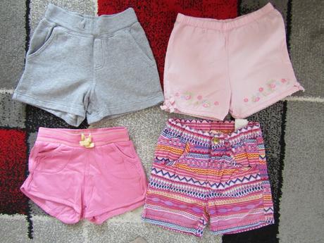 Kraťasy pro holku vel.110 zn.h & m,george - 4 ks, george,110
