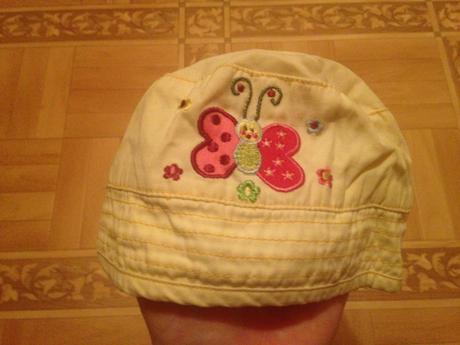 Dívčí letní klobouček - čepička motýl, 74