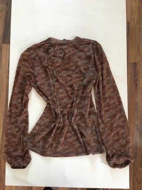 Šifon leoard halenka s mašlí, vel s/m, warehouse, warehouse,s