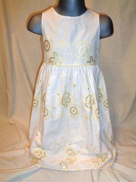 Luxusní bílozlaté vyšívané šaty, cherokee,116