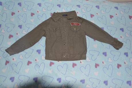 Džínová, riflová bunda, bundička, slabá, 104