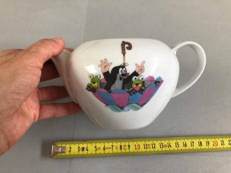 Dětská čajová konvička zn.thun krteček myška žabka, 