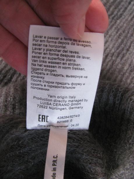 Mohérová šedá svetříková halenka luisa cerano, 38