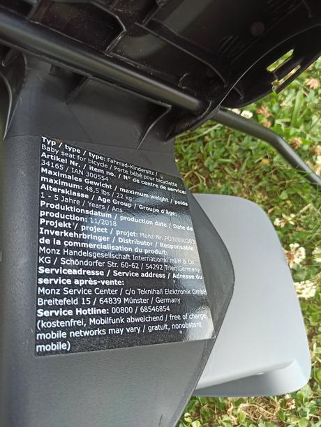 Dětská cyklosedačka,