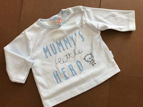 Triko sv.modre s pruhy- v.0/3 měs., 62