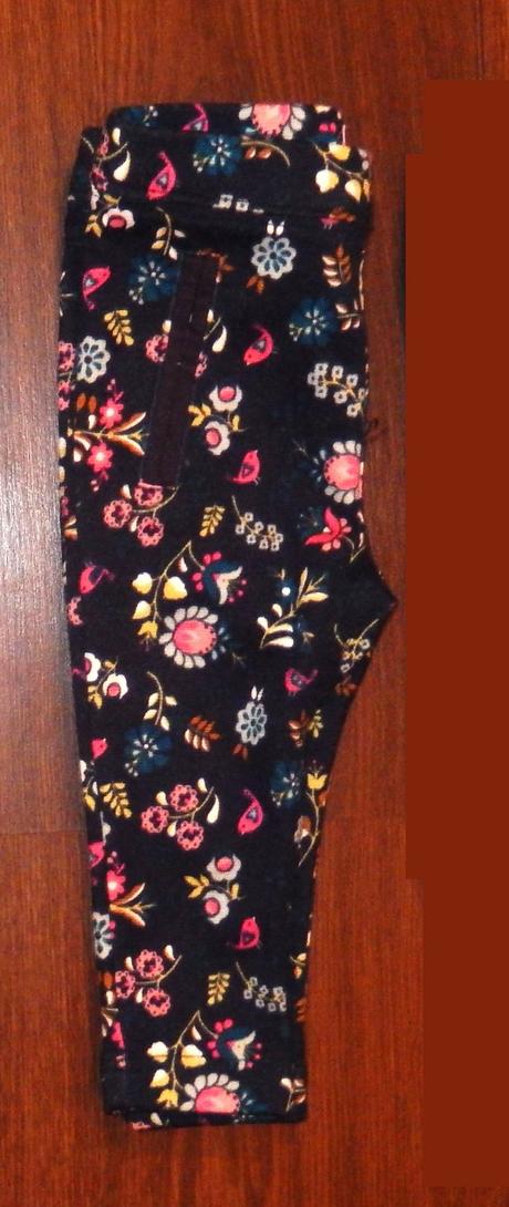 Top stav - tm.modré legíny+modré zdarma, vel.6-9m, h&m,74