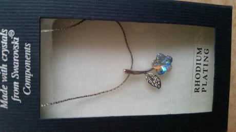 Swarovski - řetízek s přívěskem, nový, 