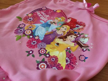 Růžové šaty s princeznami/karneval, zn. disney,