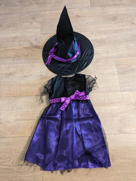 Karnevalový kostým čarodějnice vel. 4 - 5 let, 