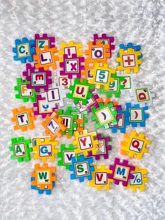 Plastové puzzle - stavebnice, 