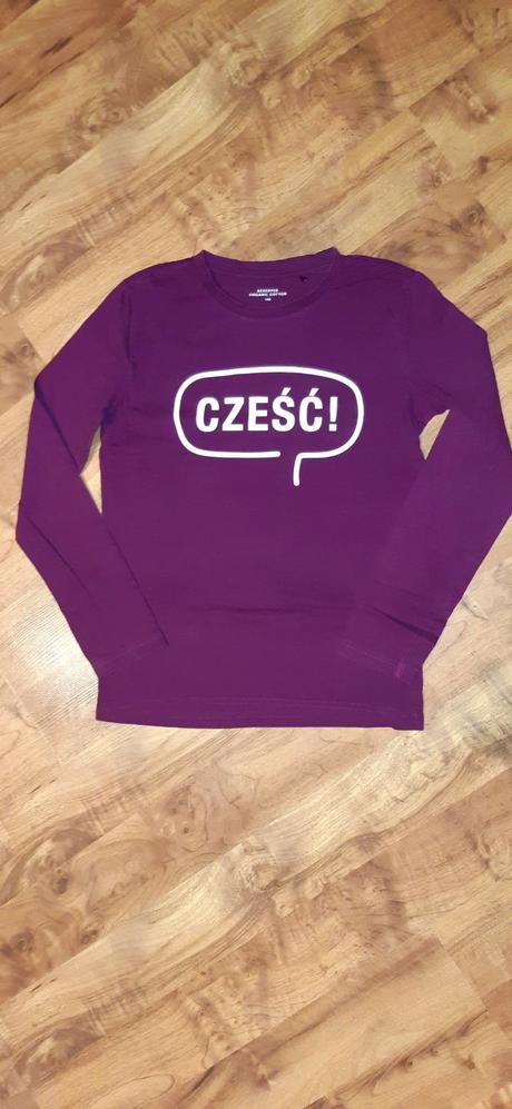 Dětské bavlněné triko dl.ruk. reserved 146 cześć, reserved,146