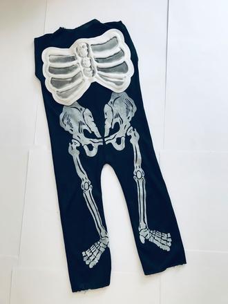 Vel.asi 2/3 roky -st2/ kostým helloween kostlivec, 