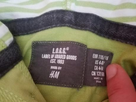 Hm tricko dlouhy rukav,110/116, h&m,110