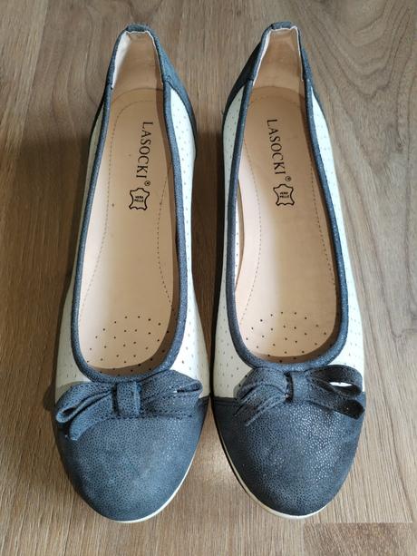 Lasocki kožené baleríny vel 39, lasocki,39