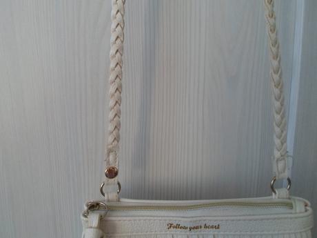 Bílá krémová dívčí kabelka cross body, h&m