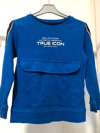 Modrá mikina s kapsou, 116