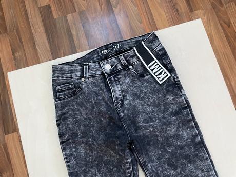 Plísňové džíny/skinny, vel w 27, cca xs, fb sister, xs