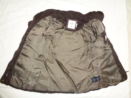 Čoko hnědý teplý zimní prošívaný kabát, h&m,110