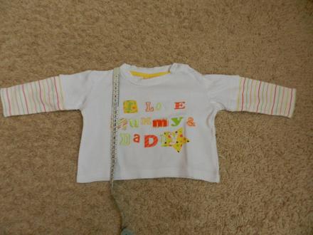 Triko dlouhý rukáv s nápisem, baby,80