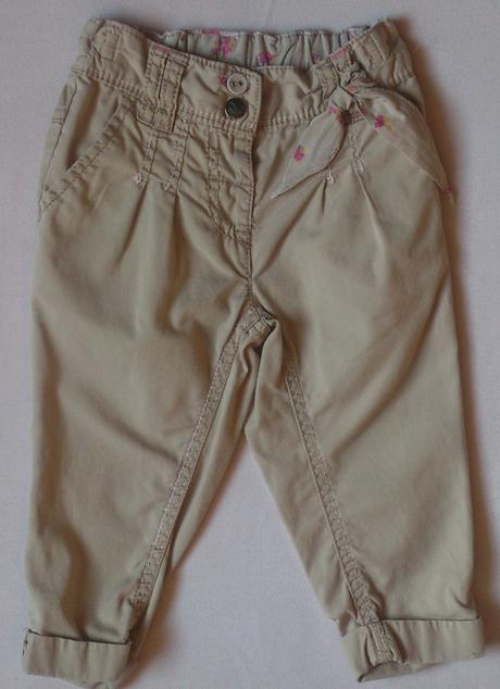 Dětské plátěné kalhoty, pláťáky, pláťáčky, zn.next, next,80