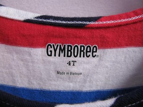 Letní bavlněné pružné pruhované šaty, gymboree,104