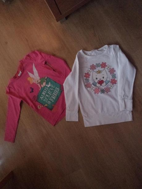 Růžové triko dlouhý rukáv - nenošené č.132, 104