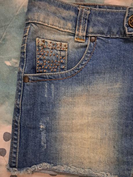 Džínová minisukně, xs