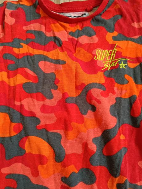 Červené maskáčové tričko 116 next, next,116