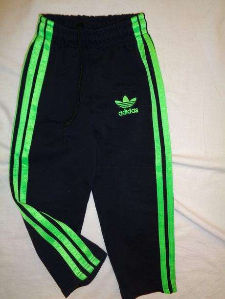 Krásné černozelené tepláky adidas 86/92, adidas,86
