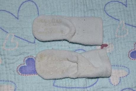 Modré froté ponožky s protiskluzem, baby,68