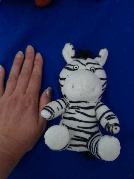 Menší plyšák zebra,
