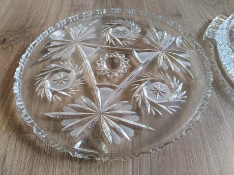 Skleněné originální tácy, 