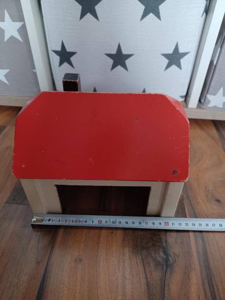 Retro dřevěný domeček pro panenky, 