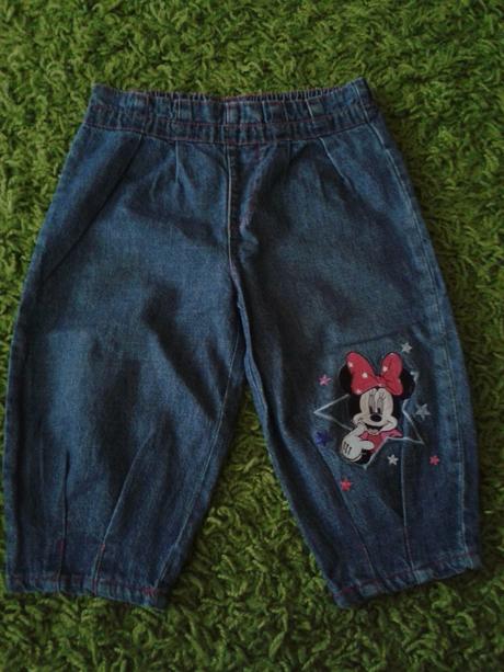 Riflové kalhoty minniemouse, disney,80