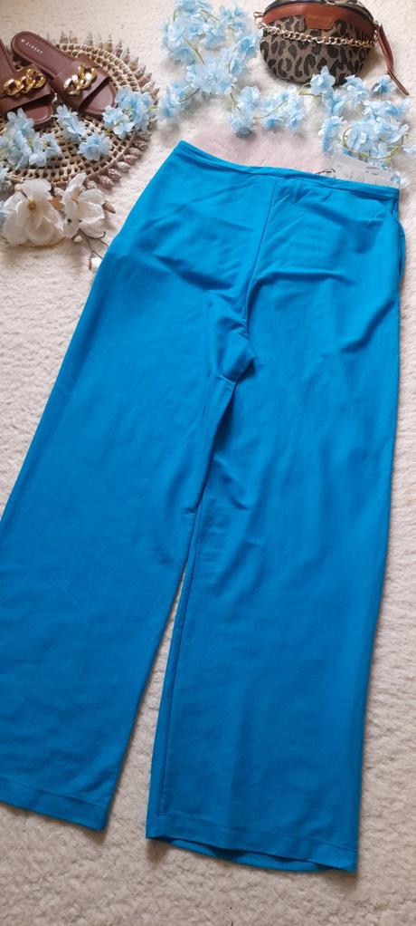 Zara letní široké kalhoty wide leg, zara,l